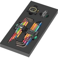 Wera Inserto in schiuma set di chiavi a brugola 1, 20 pezzi, Cacciavite Nero/grigio