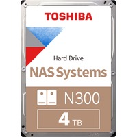 Toshiba N300 NAS 3.5" 4000 GB SATA, Hard-disk 3.5", 4000 GB, 7200 Giri/min