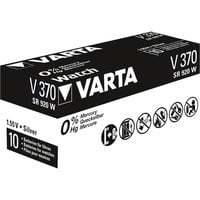VARTA -V370 Batterie per uso domestico, Batteria argento, Batteria monouso, SR69, Ossido d'argento (S), 1,55 V, 1 pz, 30 mAh