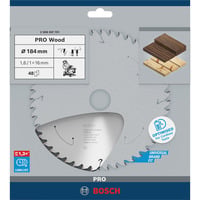 Bosch ‎2608837701 lama circolare 18,4 cm 1 pz, Lama per sega Punta a carburo di tungsteno (TCT), 18,4 cm, Bosch, 210 g, 1 pz