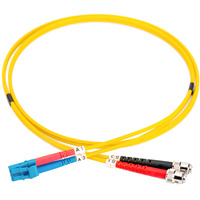 Digitus Cavo patch LWL, duplex, connettore LC > ST, monomodale OS2 giallo