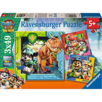 Ravensburger Puzzle per bambini Paw Patrol 3 Dino Movie 