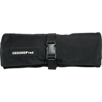 GEDORE Borsa arrotolabile rossa per chiavi, vuota Nero