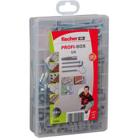 fischer Meister-Box tasselli universali UX + vite + gancio, Tassello grigio chiaro