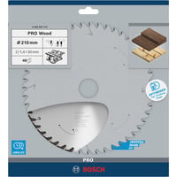 Bosch 2 608 837 714 lama circolare 21 cm 1 pz, Lama per sega In legno duro, Legno dolce, Legno, 21 cm, 3 cm, 1,2 mm, 7000 Giri/min, 1,7 mm
