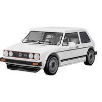 COBI Volkswagen Golf GTI (1976-1983), Giochi di costruzione bianco