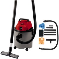 EINHELL TH-VC 1815 15 L Aspiratore a cilindro Secco e bagnato 1250 W, Aspira bagnato / asciutto grigio/Rosso, 1250 W, Aspiratore a cilindro, Secco e bagnato, 15 L, 80 dB, Nero, Grigio, Rosso