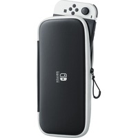 Nintendo Custodia e Pellicola Protettiva per Switch Modello OLED, Borsa Nero/Bianco, Custodia a libro, Nintendo, Nero, Bianco, Poliestere, Nintendo Switch OLED, Scratch resistant, Resistente agli urti