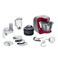 Bosch Serie 4 MUM5X720 robot da cucina 1000 W 3,9 L Rosso, Argento Bilance incorporate rosso/Argento, 3,9 L, Rosso, Argento, Touch, 2,7 kg, 1,1 m, 4 dischi