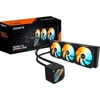 GIGABYTE GAMING 360 Raffreddamento Liquido per CPU - 3x120 mm Ventole ARGB, Meccanismo di bloccaggio a scorrimento, DAISY-CHAIN, Compatibile con Intel LGA 1851 e AMD AM5, Raffreddamento ad acqua Nero, Meccanismo di bloccaggio a scorrimento, DAISY-CHAIN, Compatibile con Intel LGA 1851 e AMD AM5, Raffreddatore di liquidi tutto in uno, 12 cm, Nero