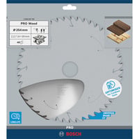 Bosch 2 608 837 734 lama circolare 25,4 cm 1 pz, Lama per sega In legno duro, Legno dolce, 25,4 cm, 3 cm, 1,6 mm, 6000 Giri/min, 2,2 mm