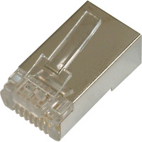 Digitus Connettori modulari CAT.5 per cavo rotondo, schermati, 100 pezzi, Spina 