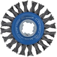 Bosch 2 608 620 731 accessorio per smerigliatrice Spazzola a disco, Pennello Spazzola a disco, Alluminio, Di metalli non ferrosi, Tubo, Profilato, Acciaio, 11,5 cm, Bosch, Blu, Grigio, 0,5 mm