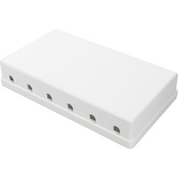 Digitus Custodia punto di consolidamento, per 6 moduli Keystone, Housing bianco