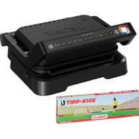 Tefal OptiGrill 4in1 GC7748 Griglia di contatto, Come contattare con grill Nero, Nero, Metallo, Rettangolare, Pulsanti, 600 cm², 300 x 200 mm