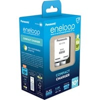 Panasonic Caricabatterie compatto eneloop BQ-CC50 bianco