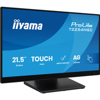 iiyama T2254MSC-B2AG Monitor PC 54,6 cm (21.5") 1920 x 1080 Pixel Full HD LED Touch screen Nero, Monitor LED Nero (opaco), 54,6 cm (21.5"), 1920 x 1080 Pixel, Full HD, LED, 4 ms, Nero