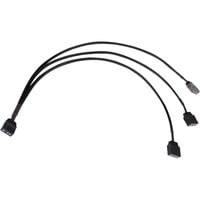 Alphacool Splitter a Y cavo aRGB 3 pin a 3x 3 pin, 30 cm, Cavo a Y Nero