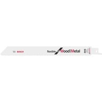 Bosch Lama per sega a gattuccio S 1022 HF flessibile per legno e metallo, 100 pezzi 