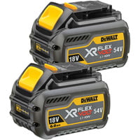 DEWALT Kit di avvio batteria XR FLEXVOLT DCB546T2, 54 Volt giallo/Nero