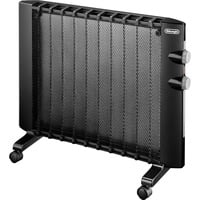 DeLonghi HMP 1000 stufetta elettrica Nero 2000 W Radiatore, Livello convettore Nero, Radiatore, Parete, Pavimento, Nero, 2000 W, 1000 W, 60 m³