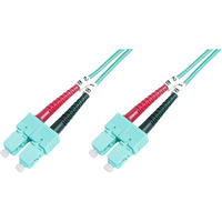 Digitus Cavo patch LWL, duplex, connettore SC > SC, multimodale OM3 turchese