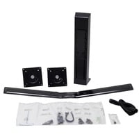 Ergotron WorkFit Dual-Monitor-Kit, Base per monitor Nero