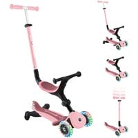 GLOBBER Go-Up Active Lights 360, Scooter rosa/Rosa