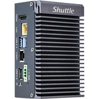 Shuttle Edge PC SPCEL03 PC con dimensioni 0,46 l Nero x6413E Intel SoC BGA 1493 1,5 GHz, Barebone grigio scuro, PC con dimensioni 0,46 l, Mini PC barebone, Intel SoC, BGA 1493, DDR4-SDRAM, SATA