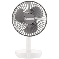 Unold Breezy, Ventilatore bianco/grigio, Ventilatore domestico con pale, Grigio, Bianco, Tavolo, Plastica, Pulsanti, Bianco