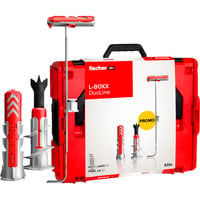 fischer Azione L-BOXX 102 DuoLine, Tassello grigio chiaro/Rosso