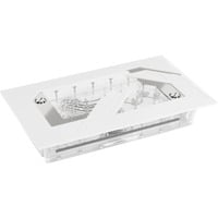 Alphacool Apex Distroplate VPP/D, Raffreddamento ad acqua bianco/trasparente