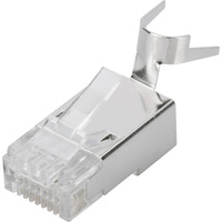 Digitus Connettori modulari CAT.6a per cavo rotondo, schermati, 100 pezzi, Spina 