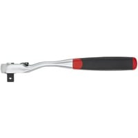 Wiha Cricchetto reversibile 1/2", pulsante e blocco a sfera, Pistola Nero/Rosso