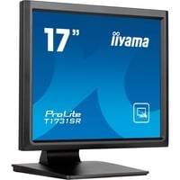 iiyama ProLite T1731SR-B1S Monitor PC 43,2 cm (17") 1280 x 1024 Pixel SXGA LCD Touch screen Nero, Monitor LED Nero (opaco), 43,2 cm (17"), 1280 x 1024 Pixel, SXGA, LCD, 5 ms, Nero