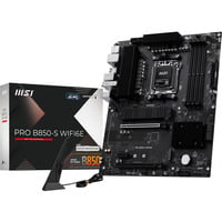 MSI PRO B850-S WIFI6E scheda madre AMD B850 Socket AM5 ATX Nero/Argento, AMD, Socket AM5, AMD Ryzen 7000 Series, AMD Ryzen 8000 Series, AMD Ryzen 9000 Series, DDR5-SDRAM, 256 GB, DIMM