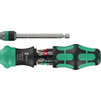 Wera Kraftform Kompakt 20 RA-R, Set di bit Nero/Verde