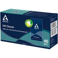 ARCTIC MX Cleaner, Panni per la pulizia Detergente per grasso termico, CPU, Dissipatore, 40 pz, 52 mm, 147 mm, 82 mm