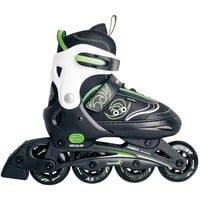 Muuwmi Pattini in linea regolabili per bambini Mis. 33-36 verde/Nero