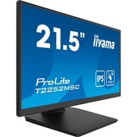 iiyama ProLite T2252MSC-B2 Monitor PC 54,6 cm (21.5") 1920 x 1080 Pixel Full HD LCD Touch screen Nero, Monitor LED Nero (opaco), 54,6 cm (21.5"), 1920 x 1080 Pixel, Full HD, LCD, 5 ms, Nero
