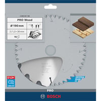 Bosch 2 608 641 184 lama circolare 19 cm 1 pz, Lama per sega Legno, 19 cm, 3 cm, 1,3 mm, 2 mm, ATB (Angolo smussato superiore alternato)