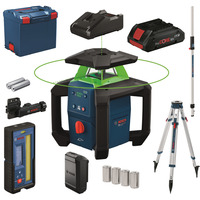 Bosch Rotationslaser GRL18V-4-34CVG Akku ProCORE18V 4.0Ah in L-BOXX, Laser rotante verde, Vendita al dettaglio