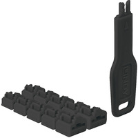Lindy Serratura per porta RJ45 (10 pezzi) con chiave, Castello Nero