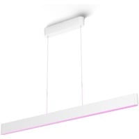 Philips Hue Lampadario Ensis, Luce LED bianco, Philips Hue White and Color ambiance Lampadario Ensis, Luce a sospensione intelligente, Bluetooth/Zigbee, Bianco, LED integrato, Metallo, Lampadina/e non sostituibile/i