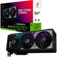ASUS ROG -STRIX-RTX5070TI-O16G-GAMING NVIDIA GeForce RTX 5070 Ti 16 GB GDDR7, Scheda grafica GeForce RTX 5070 Ti, 16 GB, GDDR7, 256 bit, 7680 x 4320 Pixel, PCI Express 5.0