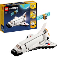 LEGO Creator 31134 Space Shuttle, Set 3 in1 con Astronauta e Astronave Giocattolo, Giochi per Bambini 6+ Idea Regalo Creativa, Giochi di costruzione Set 3 in1 con Astronauta e Astronave Giocattolo, Giochi per Bambini 6+ Idea Regalo Creativa, Set da costruzione, 6 anno/i, Plastica, 144 pz, 209 g