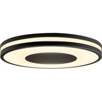 Philips Hue Plafoniera Being, Luce LED Nero, Philips Hue White ambiance Plafoniera Being, Lampada a soffitto intelligente, Bluetooth/Zigbee, Nero, LED, Metallo, Plastica, Lampadina/e non sostituibile/i