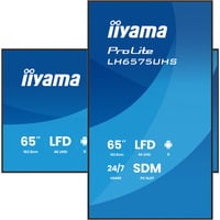 iiyama LH6575UHS-B2AG visualizzatore di messaggi Pannello piatto per segnaletica digitale 163,8 cm (64.5") LCD Wi-Fi 500 cd/m² 4K Ultra HD Nero Processore integrato Android 11 24/7, Public Display Nero (opaco), Pannello piatto per segnaletica digitale, 163,8 cm (64.5"), LCD, 3840 x 2160 Pixel, Wi-Fi, 24/7
