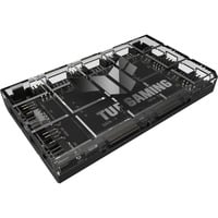 ASUS TUF Gaming ARGB PWM Fan Hub Controller per ventilatore, Controllo ventola Nero, Controller per ventilatore, Nero, 4 piedini, SATA, 115 mm, 69 mm