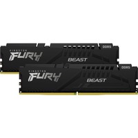 Kingston FURY FURY Beast 32 GB 5200 MT/s DDR5 CL40 DIMM (Kit da 2) Black, Memoria Nero, 32 GB, 2 x 16 GB, DDR5, 288-pin DIMM